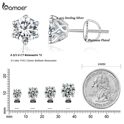 Moissanite Stud Earrings